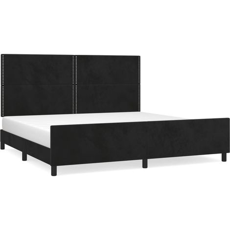 Maison Exclusive - Bettgestell ohne Matratze Schwarz 200x200 cm S