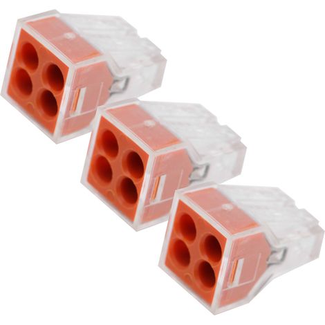 Connecteurs rapides 100 PCT, câbles rigides et flexibles, connecteur universel, 4 trous, PCT-104 (1/5)