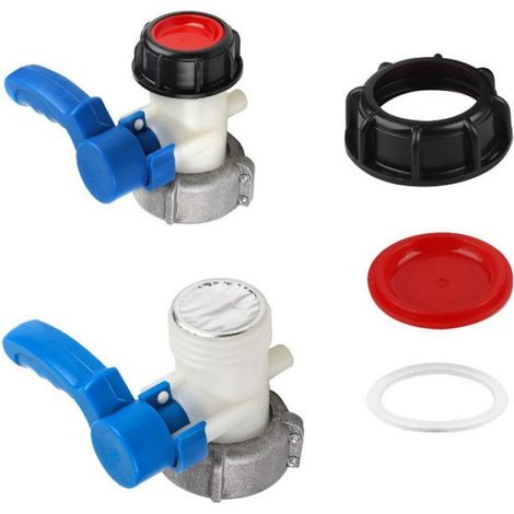 Robinet Cuve 1000L Adaptateur Cuve 1000L DN50 (75mm) Raccord Cuve IBC Robinet de Vidange Adaptateu de Réservoir IBC Connecteur (1/5)