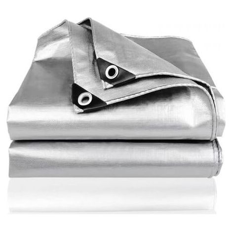 Bâche de protection indéchirable 2m x 4m – Polyéthylène imperméable – Œillets en aluminium renforcés – Protection contre intempéries (1/4)