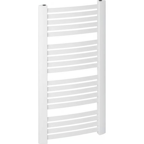 Luxrad Wento Badezimmerheizkörper 102,5 x 48 cm, Bodenanschluss, weiß, 434 W