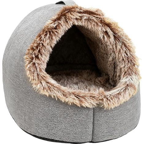 pour chat Besoins dhiver chauds et apaisants niche pour chat (1/5)