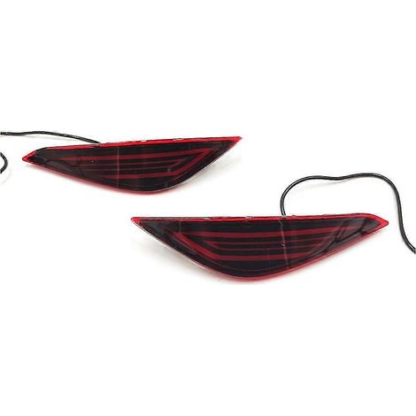 1 paire de feux antibrouillard arrière Led pour voiture, fonctions 2 en 1, réflecteur de feu stop automatique pour Rush 2018 (1/2)
