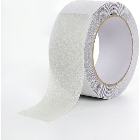 Ruban antidérapant en PVC de couleur transparente mate, 5m x 5cm, pour escaliers, marches, sols, décoration de sécurité (1/5)