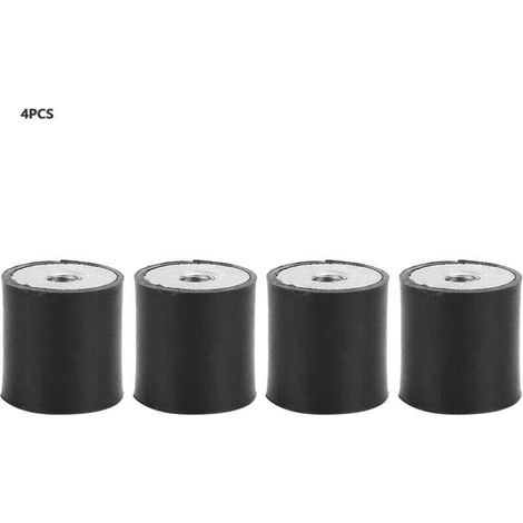 Lot De 4 Supports Antivibration M6 En Caoutchouc Pour Bateau Avec Vis Double Extrémité