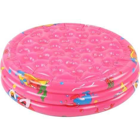 Rundes aufblasbares Baby-Schwimmbecken für drinnen und draußen, rosa, 120 cm / 47,2 Zoll (1/5)