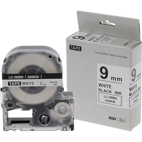 Ruban d'étiquettes compatible avec les étiqueteuses Epson LW-400 et LW-600P (1/4)
