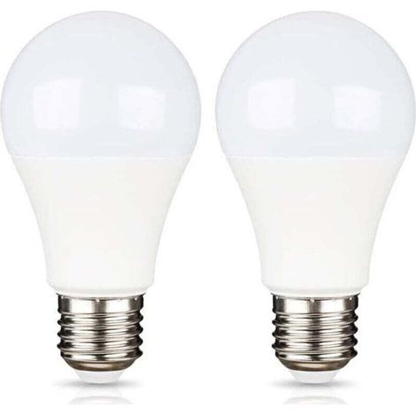 E27 9W 12V LED Blanc Froid 6500K pour Camping, Équivalent Halogène 75W, Ampoule LED AC DC 12 Volt 24 Volt E27 pour Pannneau Solaire/Garage/Jardin, non-dimmable, lot de 2 [Classe énergétique A+] (1/5)