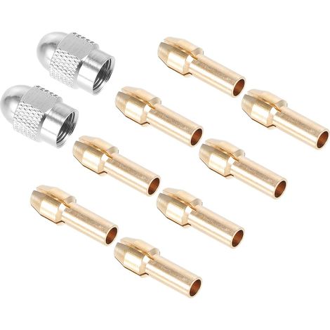 Collet en Laiton pour Mandrin de Perceuse, Ensemble Professionnel 1 Set Pince Électrique, Accessoire pour Outil Rotatif, Usage Hardware et Hobby, Améliore la Prise (1/5)