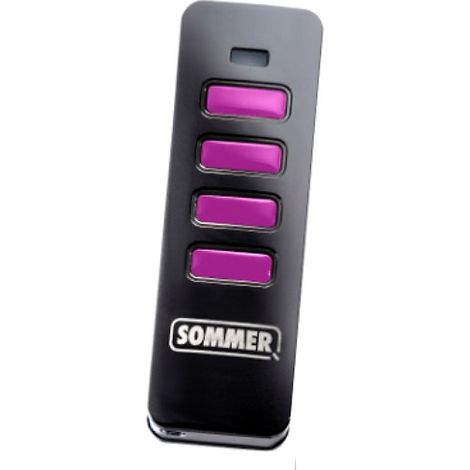 Télécommande/bip, Pearl Vibes, 4 canaux, retour d'info, portail, porte, Noir et rose. SOMMER