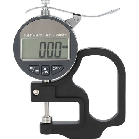 Misuratore di spessore per pelle e tessuto Eosnow, carta con display digitale, strumento di misurazione, intervallo 0-12,7 mm, precisione 0,01 mm (1/3)