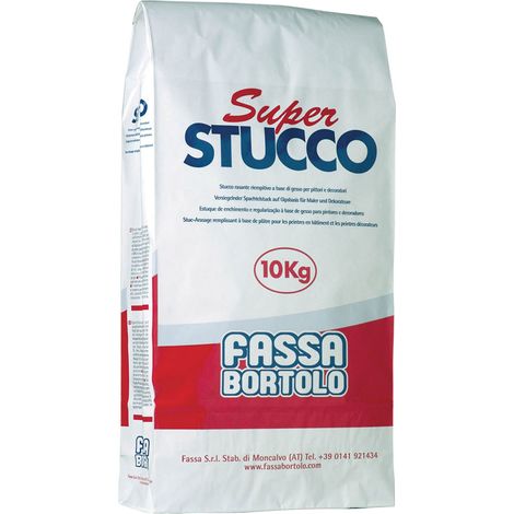 STUCCO IN POLVERE 'SUPER STUCCO' Kg. 10 FASSABORTOLO
