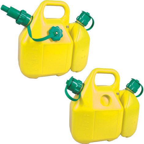TANICA DOPPIA PER BENZINA/OLIO LT.6 +2,5 IN PLASTICA  1 pz     FER-241991 (1/5)