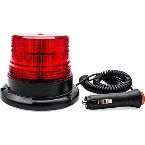 Gyrophare LED,d'urgence signalement lumières pour auto véhicule Rechargeable(Rouge) (1/4)