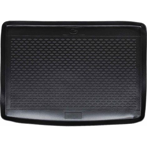 Trunk Mat Black suitable for VW GOLF SPORTSVAN 2014- Rubber vidaXL
