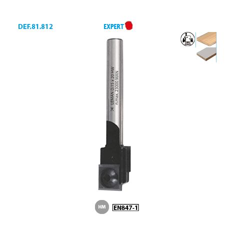 Mèche à rainer 2 plaquettes réversibles Expert ø 15 ø Queue 8 Long. 70 Long. Utile 20mm (1/2)