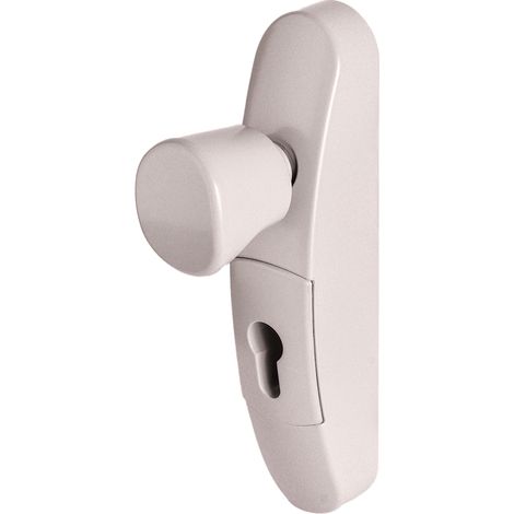 JPM – Poignée extérieure bouton fixe réversible pour barre anti-panique – Compatible Crossbar 89 et Pushbar 90 – Pour portes bois, métal, PVC, aluminium