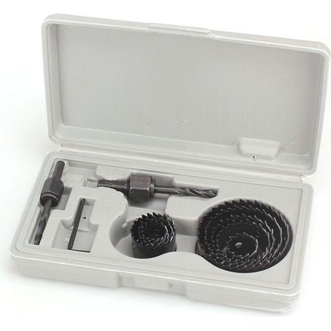 11-teiliges Lochsägen-Set aus Bimetall-Kohlenstoffstahl, 19–64 mm, Lochsägen-Set für Holz, Gipskarton und Trockenbauplatten (1/2)