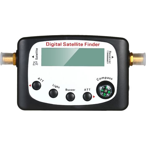 Detector señal satelital mini SF-9509, pantalla LCD y brújula, para alinear antenas parabólicas, fácil uso (1/5)