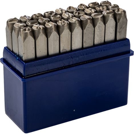 Kit de poinçons de gravure RS PRO, (&, lettres : A Z) x 27 pièces ( Prix pour 1 )