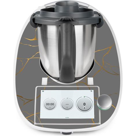 Stickers Thermomix TM6 - Effet Marbré - Adhésif BRILLANT (1/2)