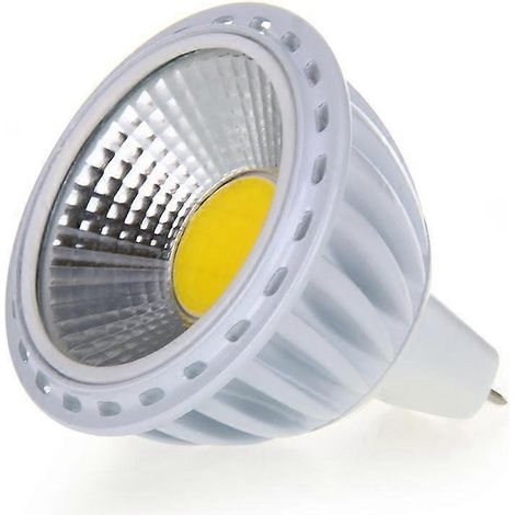Ampoule LED COB GU5,3 / MR16 6W, spot lumineux 420 lm 60° 3000K blanc chaud 12 V CC (1/5)