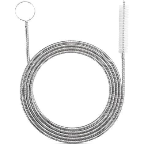 Leistungsstarke Federversion, 61 Zoll langer Pfeifenreiniger aus Edelstahl und Nylon (1/3)