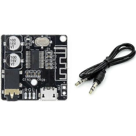 Récepteur audio BT5.0 + kit câble audio AUX, décodeur MP3 Bluetooth, module amplificateur audio sans perte pour haut-parleurs de voiture kns (1/5)