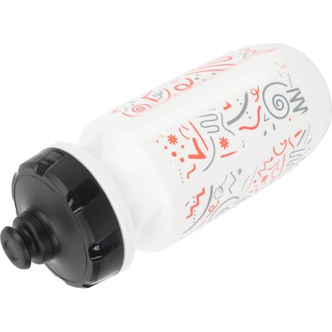 Wasserdichte und flexible Mountainbike-Trinkflasche aus Kunststoff, ideal zum Radfahren, Campen und Wandern (weiß, 550 ml). (1/5)