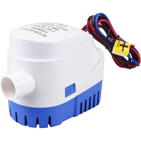 Pompe de cale automatique, 12 V, 1100 gph/70 lpm, automatique, pour bateau, étang, piscine (1/5)