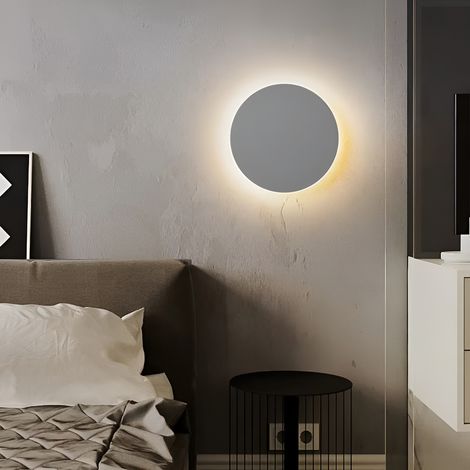 Applique murale LED extérieur 7W 700LM 4000K Ø150mmH50mm IP54, Gris (1/4)
