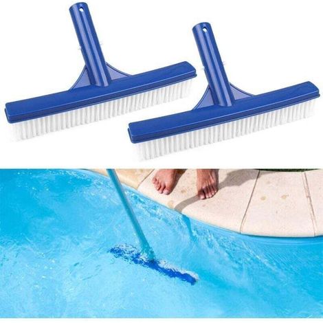 2 Pcs Tête de Brosse de Nettoyage de Piscine Brosse de Piscine 10 Pouces Brosse de Paroi de Piscine en Plastique Tête de Brosse pour Piscine Étang Source Chaude (1/4)