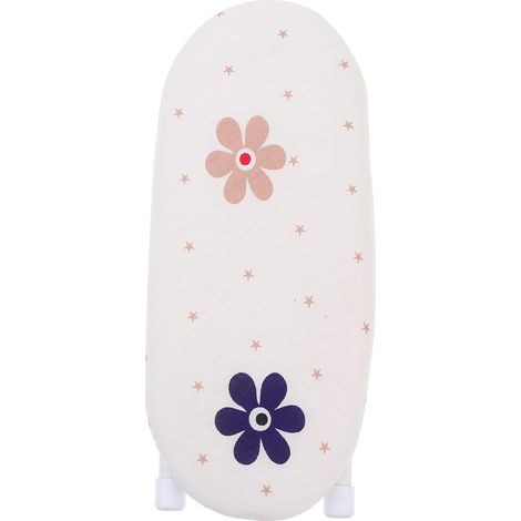Mini Planche à Repasser Pliable en Tissu Respirant Blanc Panneau en U, Gain de Place Repassage à Domicile Voyage (1/5)