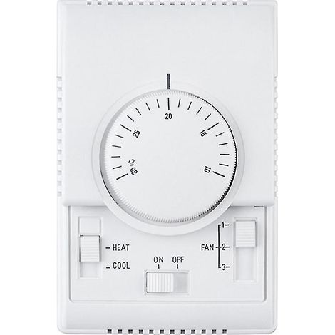 Thermostat mécanique d'ambiance MT01 220 V CA pour climatiseur/ventilo-convecteur, régulateur de température et chauffage (1/5)
