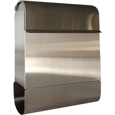 Primaster Briefkasten Gong Edelstahl Zeitungsbox Wandbriefkasten Postkasten