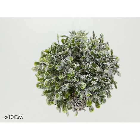Palla addobbi natalizi palline decorazioni per albero di natale natalizio 10 cm (1/5)