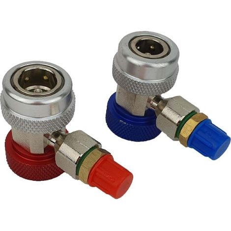 Kit de raccords rapides pour climatisation R134A, SelTech (1/5)
