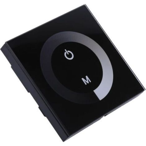 Interrupteur variateur LED, contrôleur à écran tactile pleine surface CC (noir) (1/4)