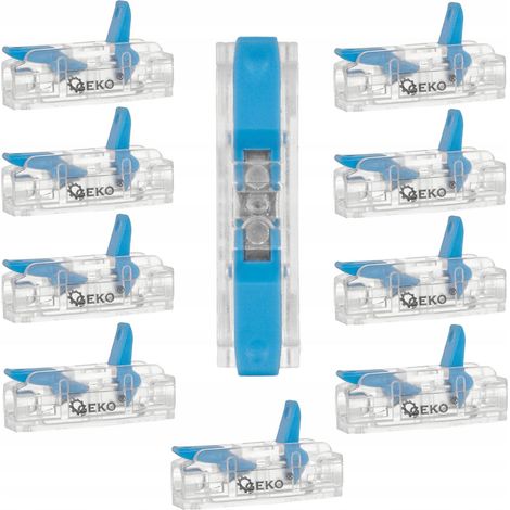 Geko Szybkozłączka connecteur électrique transparent 2 broches (1/3)