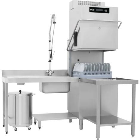 Lave-vaisselle à capot revêtement double, récupération 50x60 - 400 V RM - TT 162 REC ABT - RM Gastro