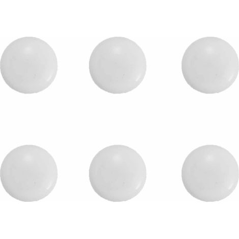 Lot de 6 pompons ronds pour rideau de douche, avec aimants puissants, imperméables, adaptés aux rideaux et nappes, 4 cm de diamètre. (1/5)