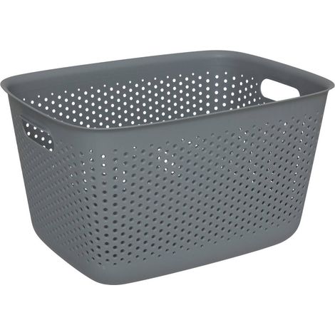 Cestino multiuso in plastica Tila grigio 17 L (1/2)