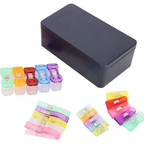 120 pinces à coudre en plastique multicolores, lot de 120 pièces pour ourler, patchwork, maintenir les tissus en toute sécurité. (1/5)