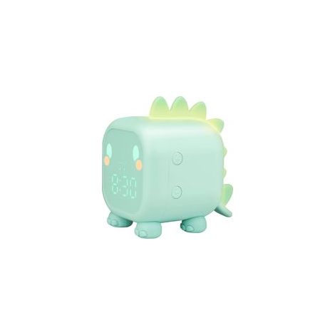 Sveglia digitale per bambini – Design dinosauro (Unisex) – Sveglia multifunzionale e creativa con annuncio dell'ora – Progettata per bambini in età scolare - Crezuo