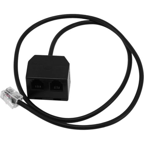 Câble adaptateur téléphonique RJ9 4P4C mâle vers femelle, câble d'extension téléphonique (1/5)