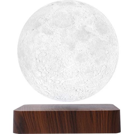 Lampe Lune en lévitation, lampe lune magnétique flottante, veilleuse Luna tournante avec 3 modes de couleur, pour la décoration de bureau à la maison ou dans la chambre, lampe unique, cadeau gadget te (1/5)