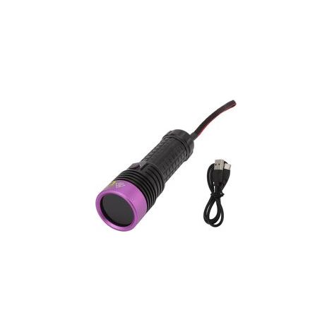 Lampe torche Y40 à lumière violette, LED haute puissance 365 nm, lampe UV pour la détection de contamination par l'huile et l'identification des bijoux (1/5)