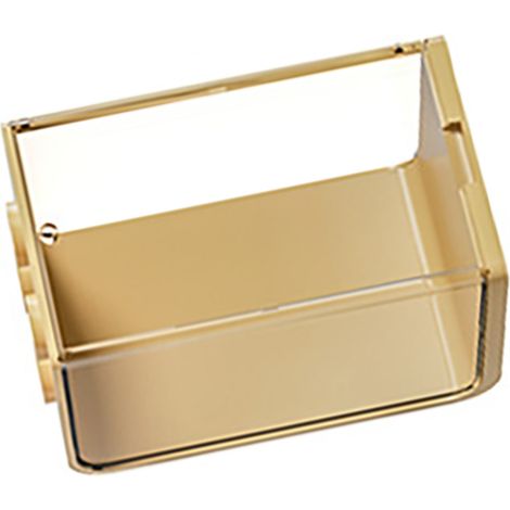 Vitrine pour poupées, boîte de rangement empilable transparente en ABS pour figurines et objets de collection, petite taille, jaune (1/5)
