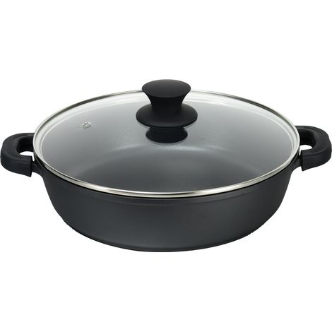 Cacerola baja aluminio fundido xylán black supreme 24cm (1/2)