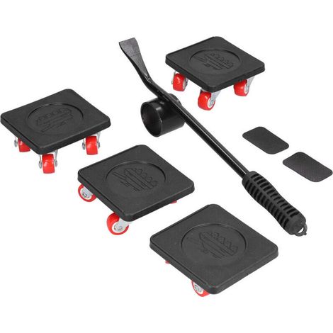Furniture Moving and Lifting Set, Furniture Casters with 360° Swivel Wheels, Effortless Moving of Heavy Furniture, Load Capacity 800kg (1/5)